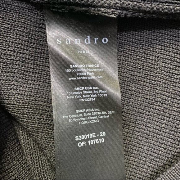 Sandro World-Lovers Intarsia Sweater Size 2 - Picture 9 of 11